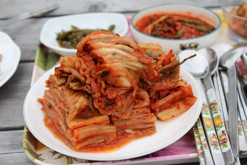 In cooking, white vinegar is used to make kimchi, especially in Western foods