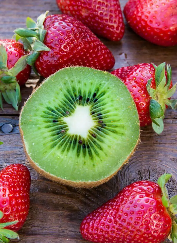 Kiwi and strawberry