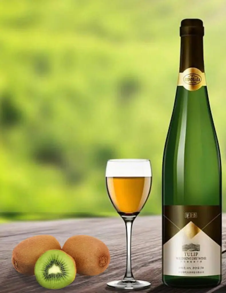 Kiwi wine bottle