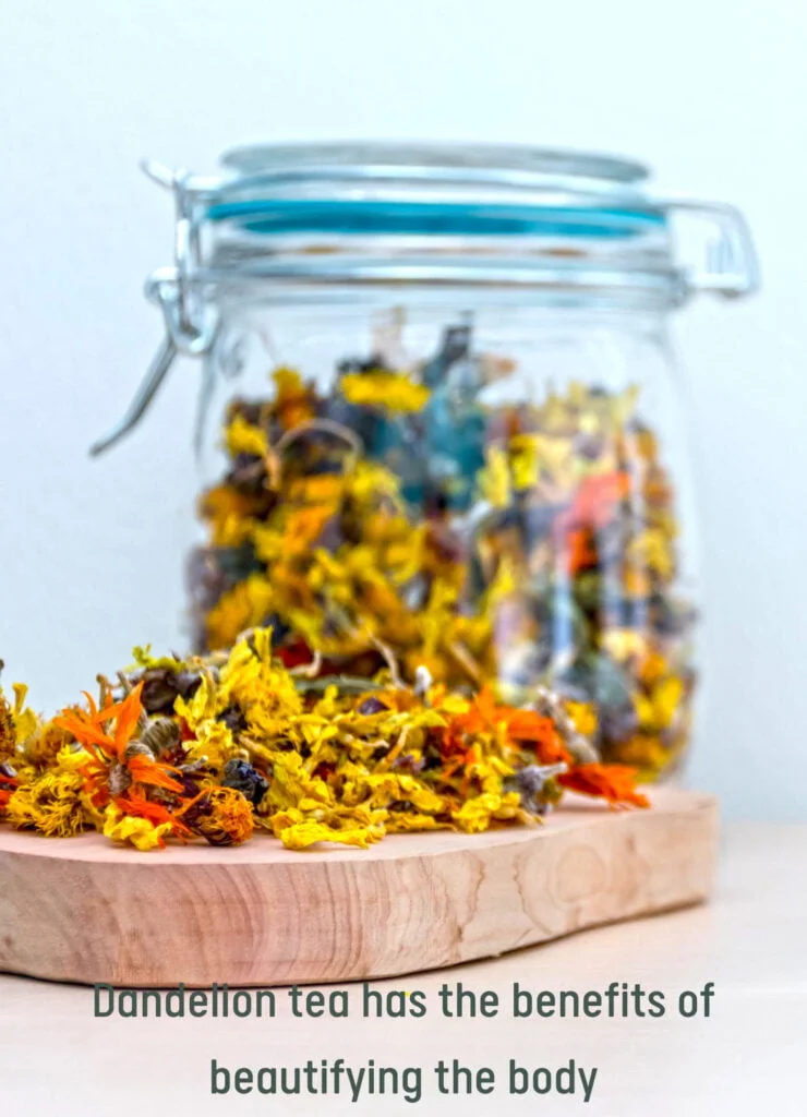 Scented Tea Types, Benefits, Dosage, and Precautions 9 Dandelion jar