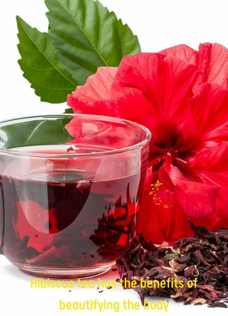 Hibiscus tea cup and Hibiscus flower