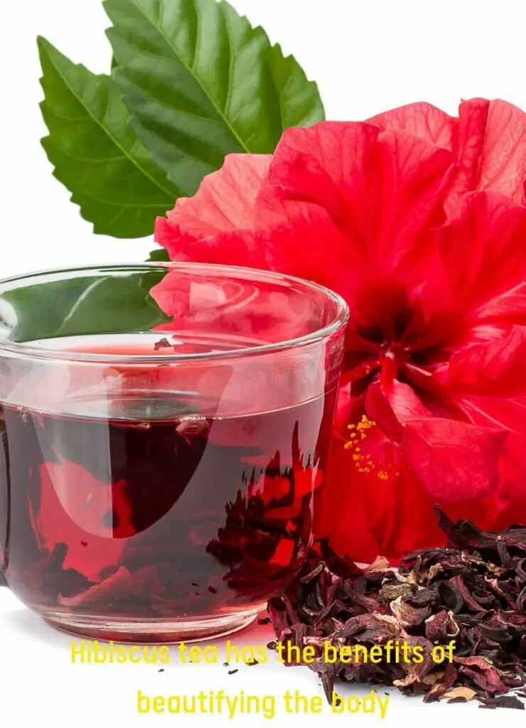 Hibiscus tea cup and Hibiscus flower