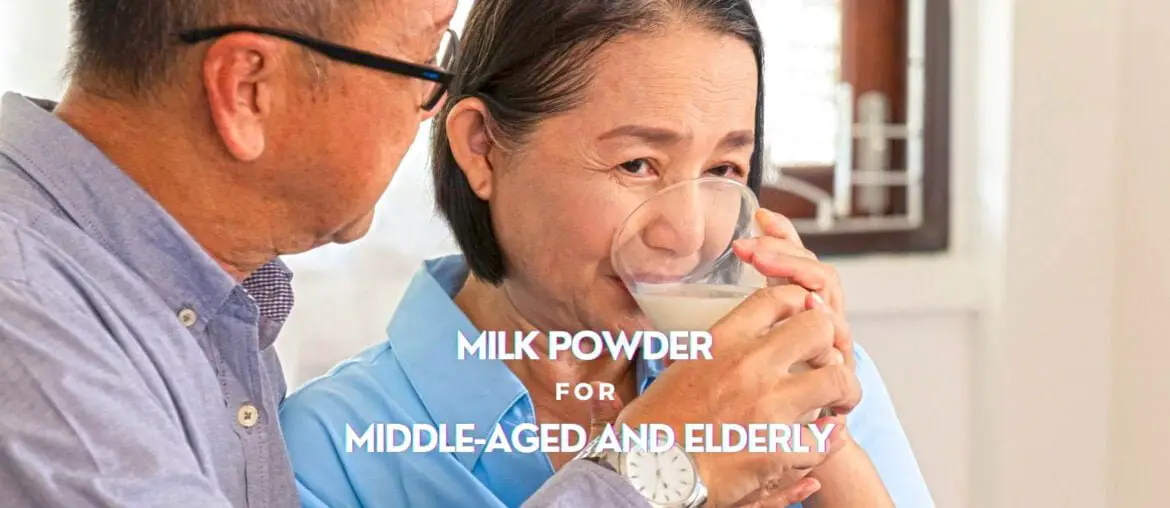 Milk powder for middle-aged and elderly