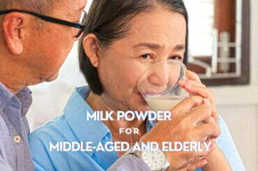 Milk powder for middle-aged and elderly
