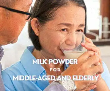 Milk powder for middle-aged and elderly