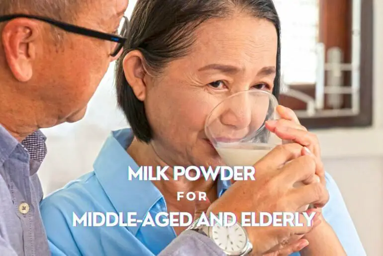 Milk powder for middle-aged and elderly