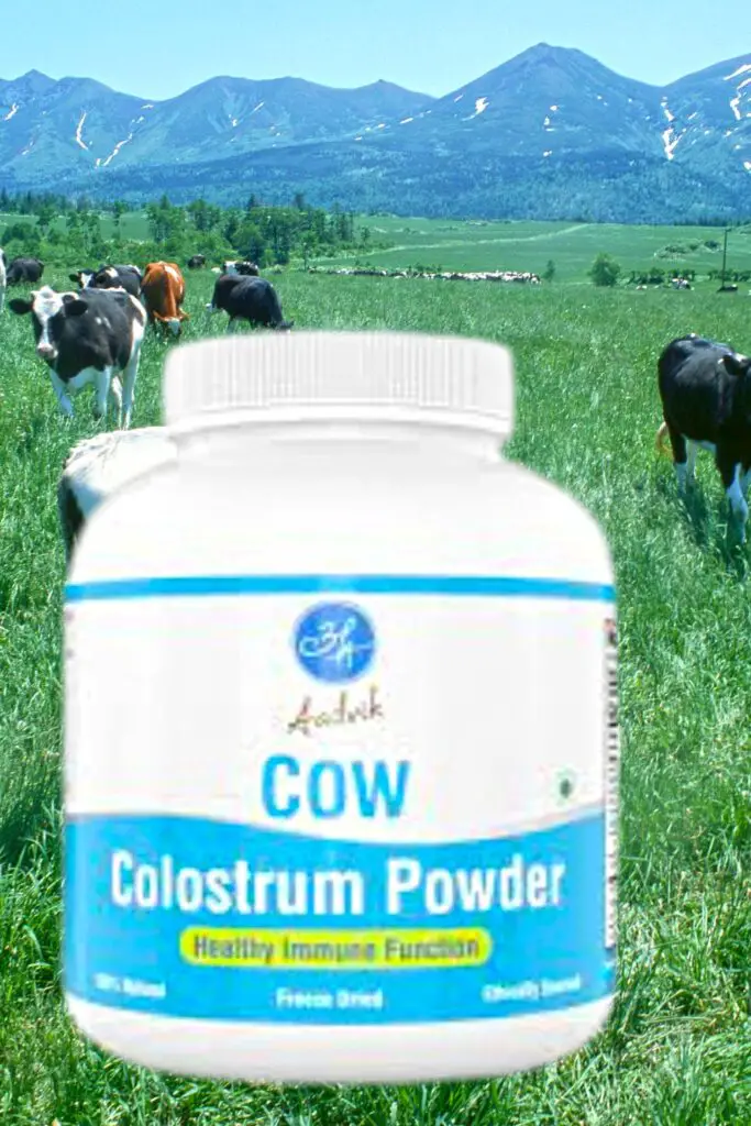 Bovine colostrum bottle