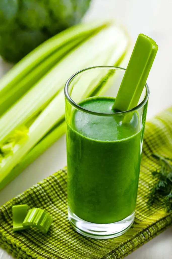 Celery juice glass