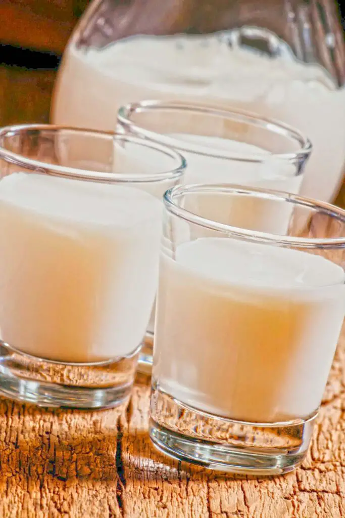 Goat milk glasses