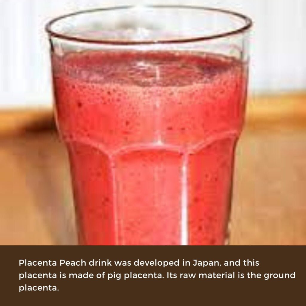 Placenta Peach Juice