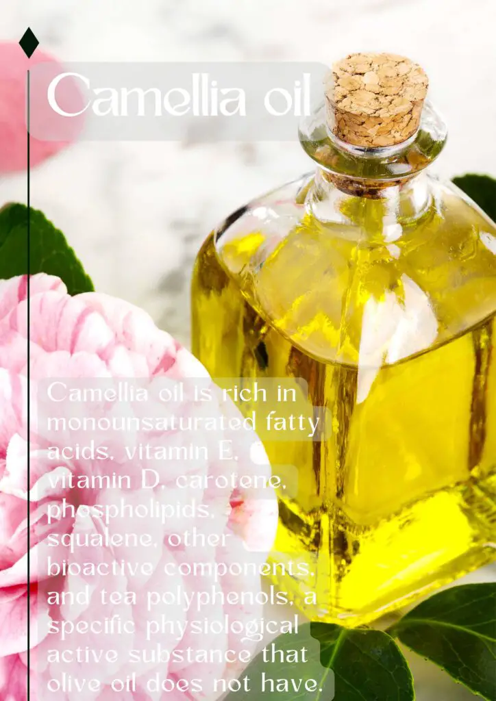 Camellia oil and flower