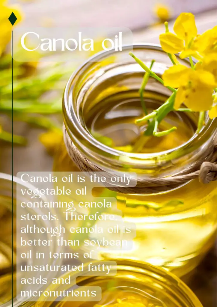 Canola oil and flower