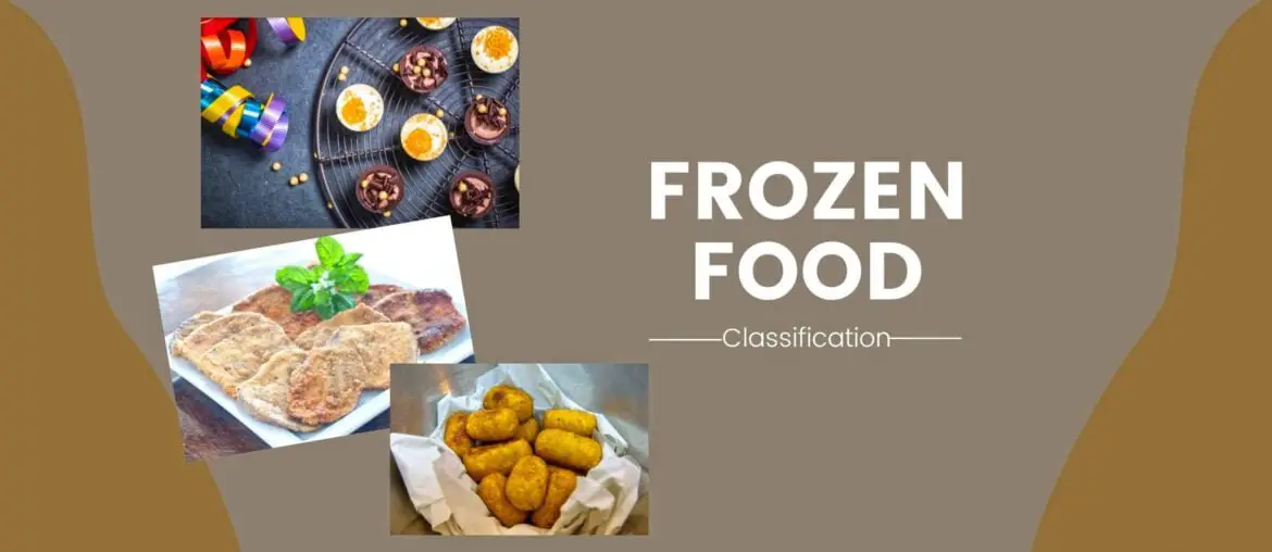 Classification of quick-frozen food