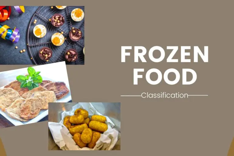 Classification of quick-frozen food