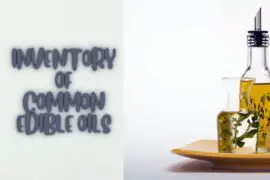 Common edible oils and precautions