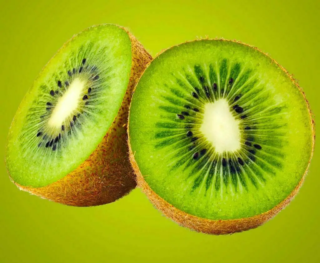 Two kiwi slices