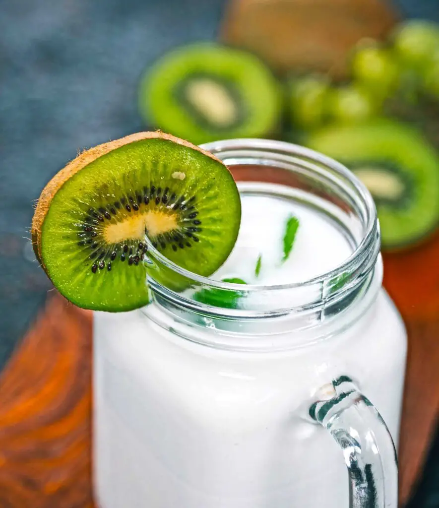 Milk jug and Kiwi slice