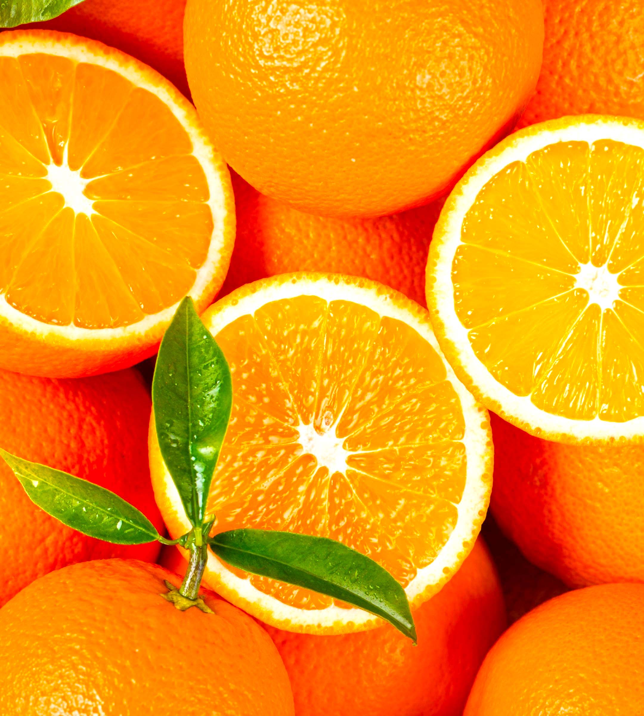 Oranges and slices