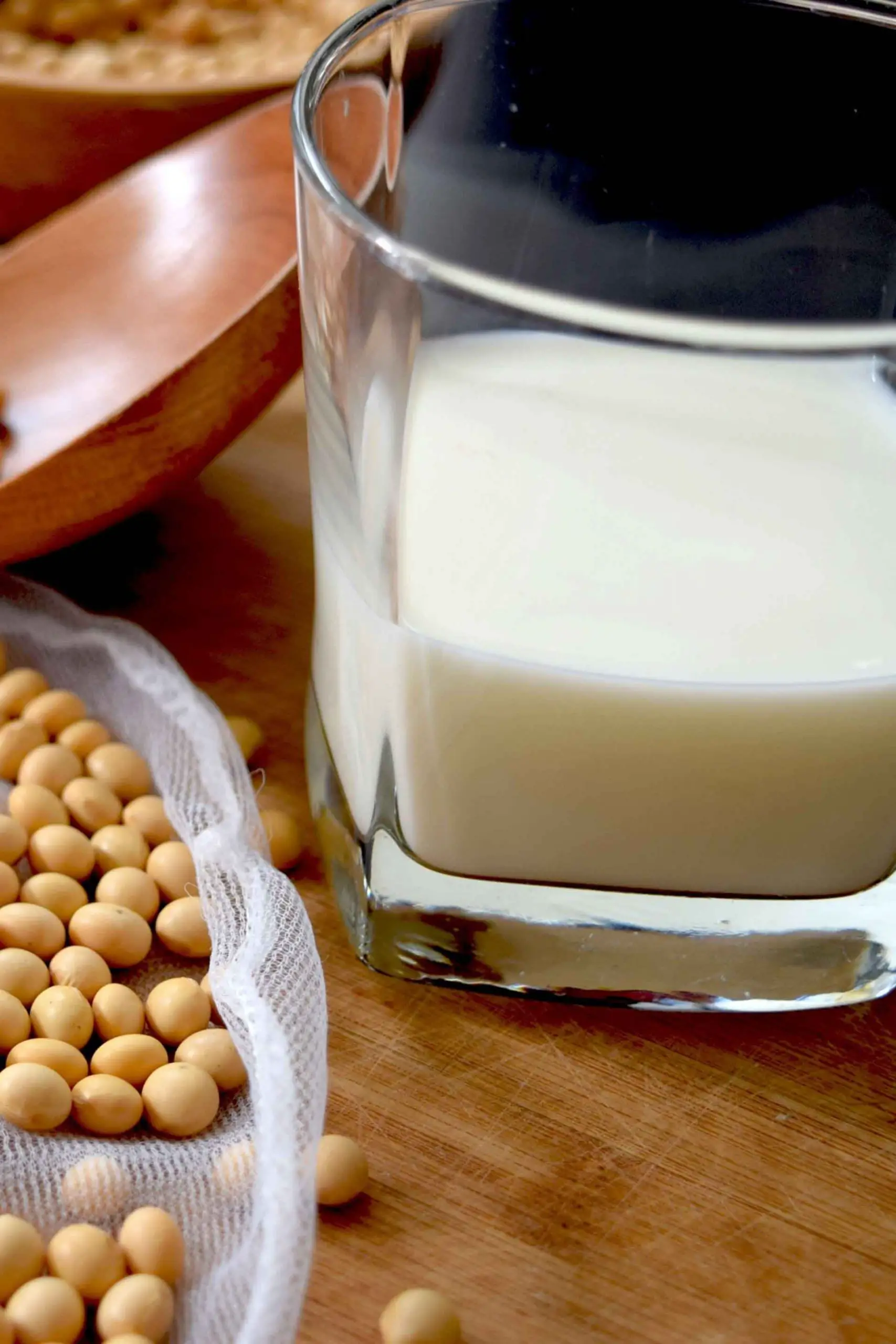 Soy milk and soy beans