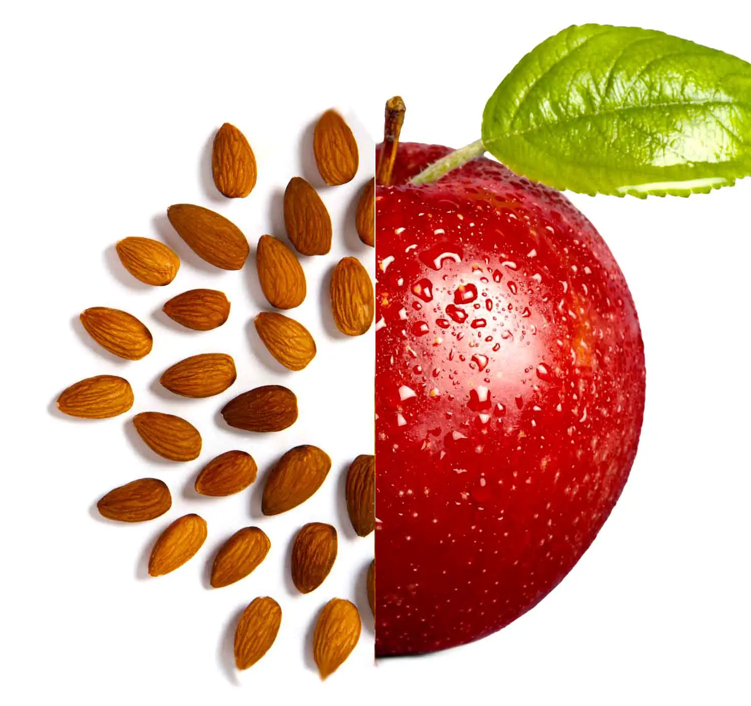 Apples go together with almonds