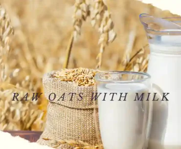 Eat raw oats with milk