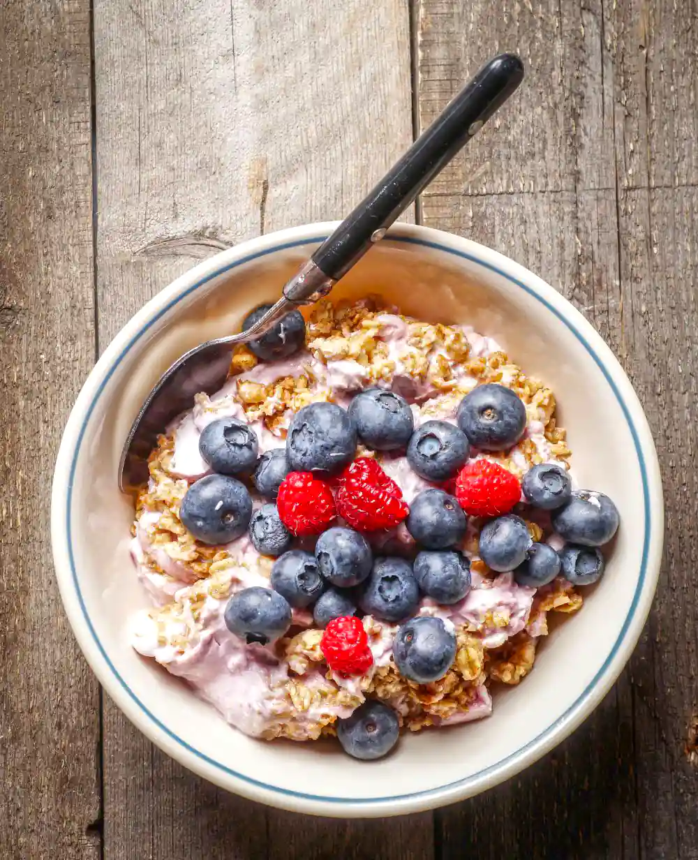 Oatmeal and fruits